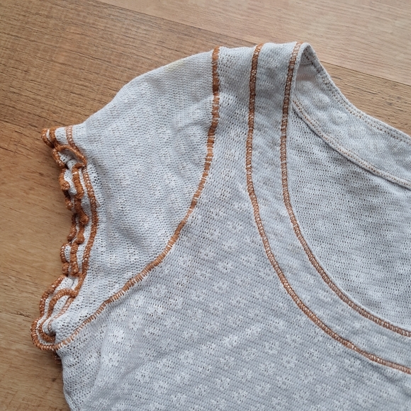 Free People Garner Ruffle Tee Large - Picture 3 of 6